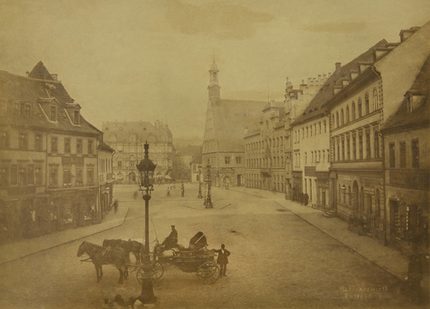 Hauptmarkt um 1880